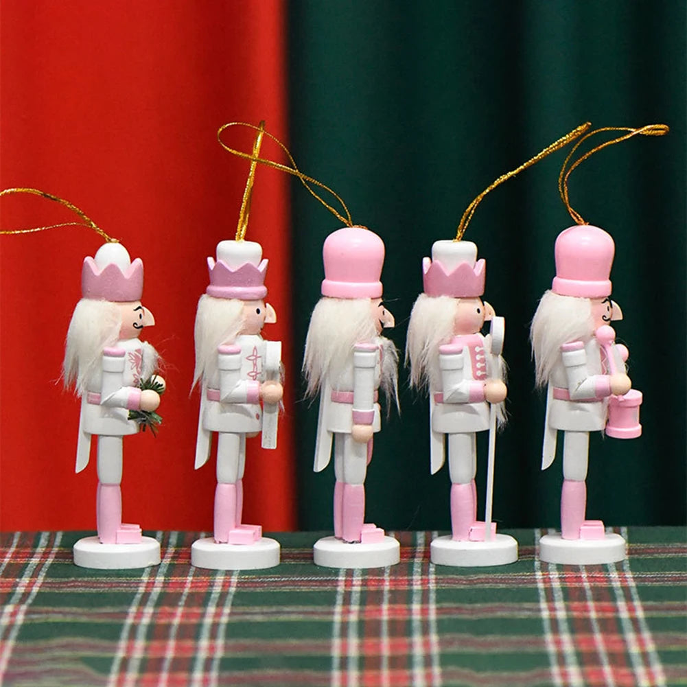 Wooden Pink Nutcrackers Soldier