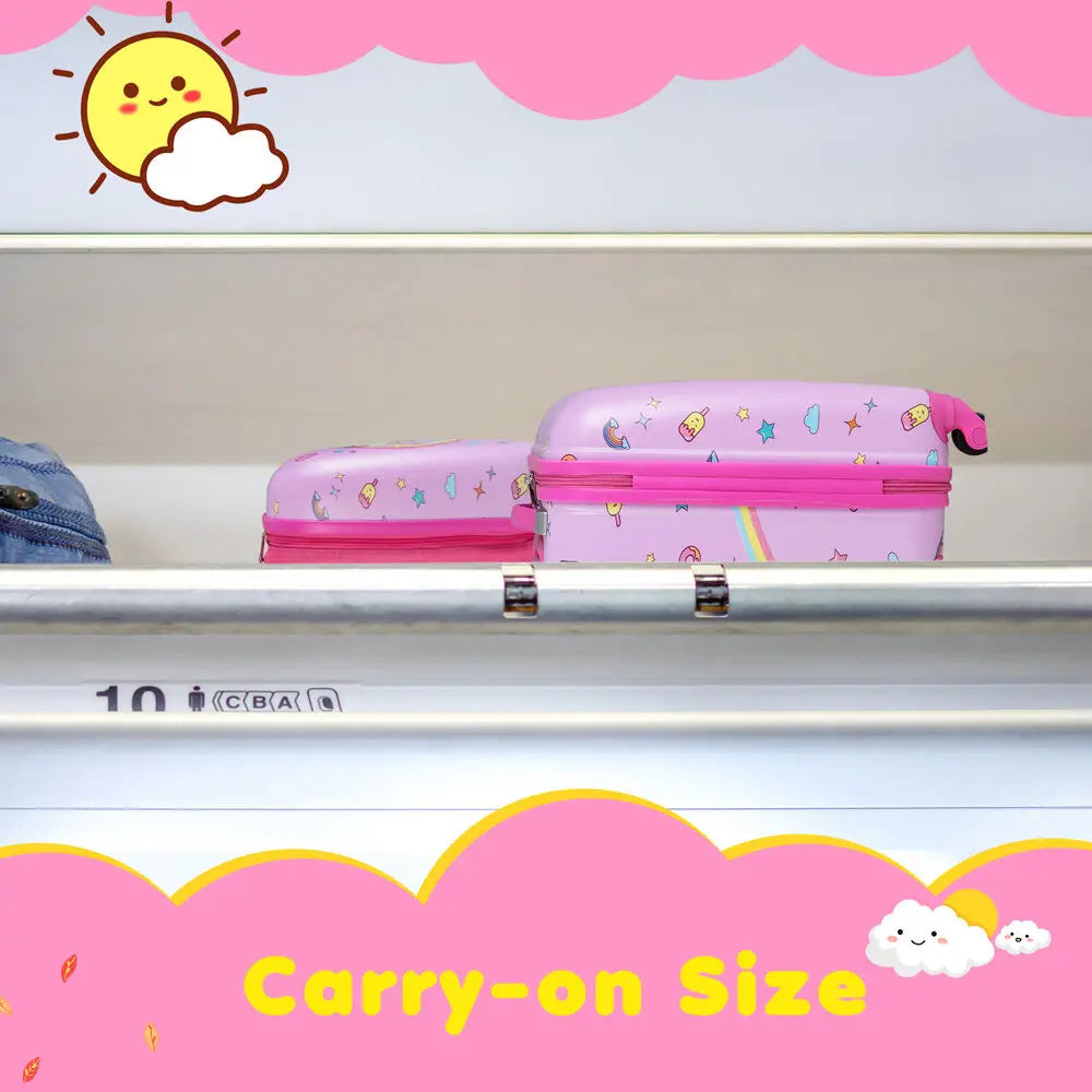 2PC Kids Carry On Luggage Set