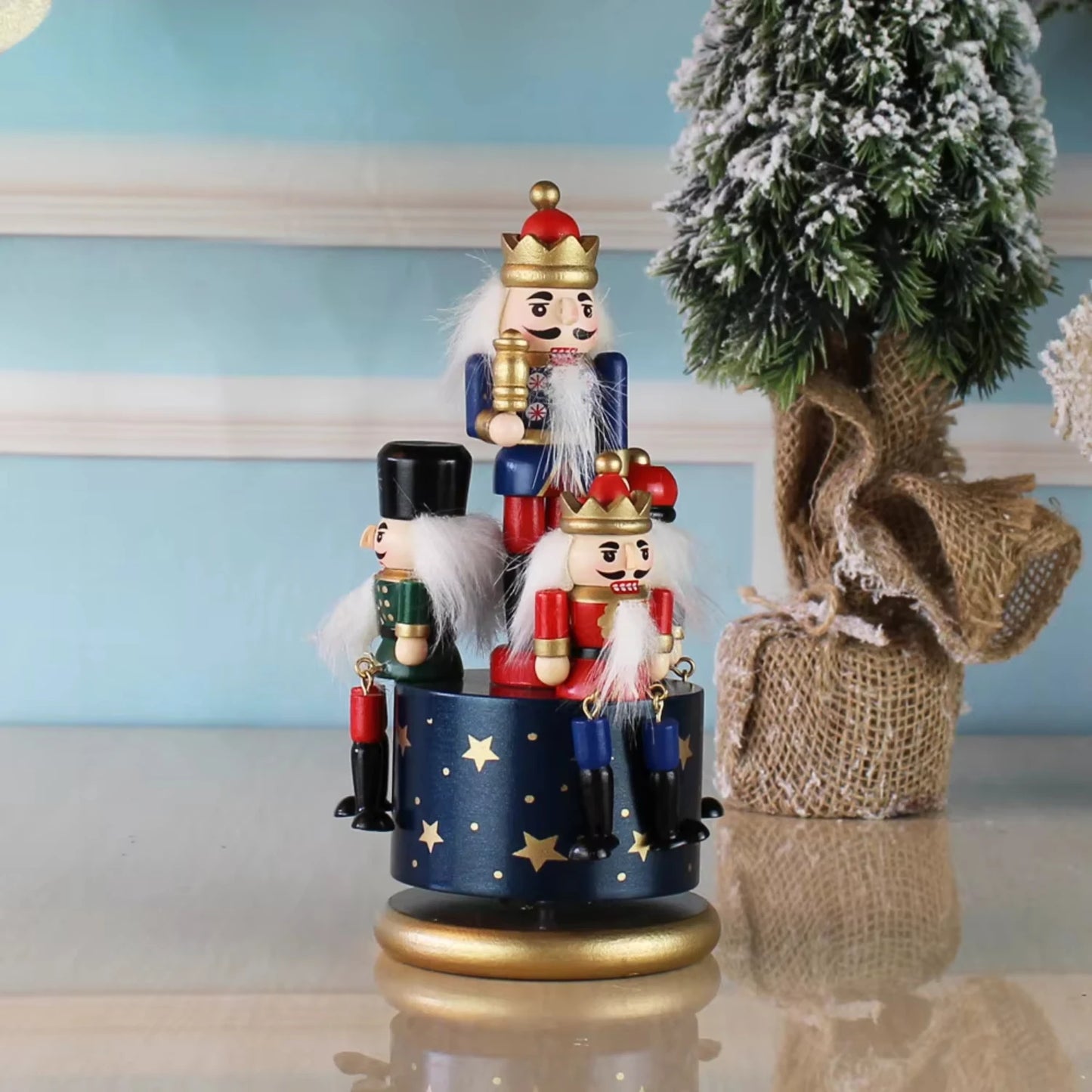 Nutcracker rotating music box