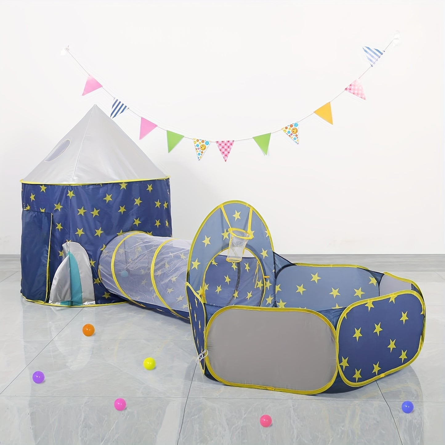 3 In 1 Toddler Tent Crawl Tunnel