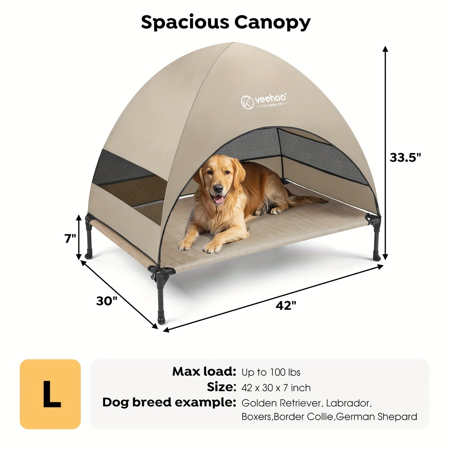 Outdoor Canopy Dog Bed