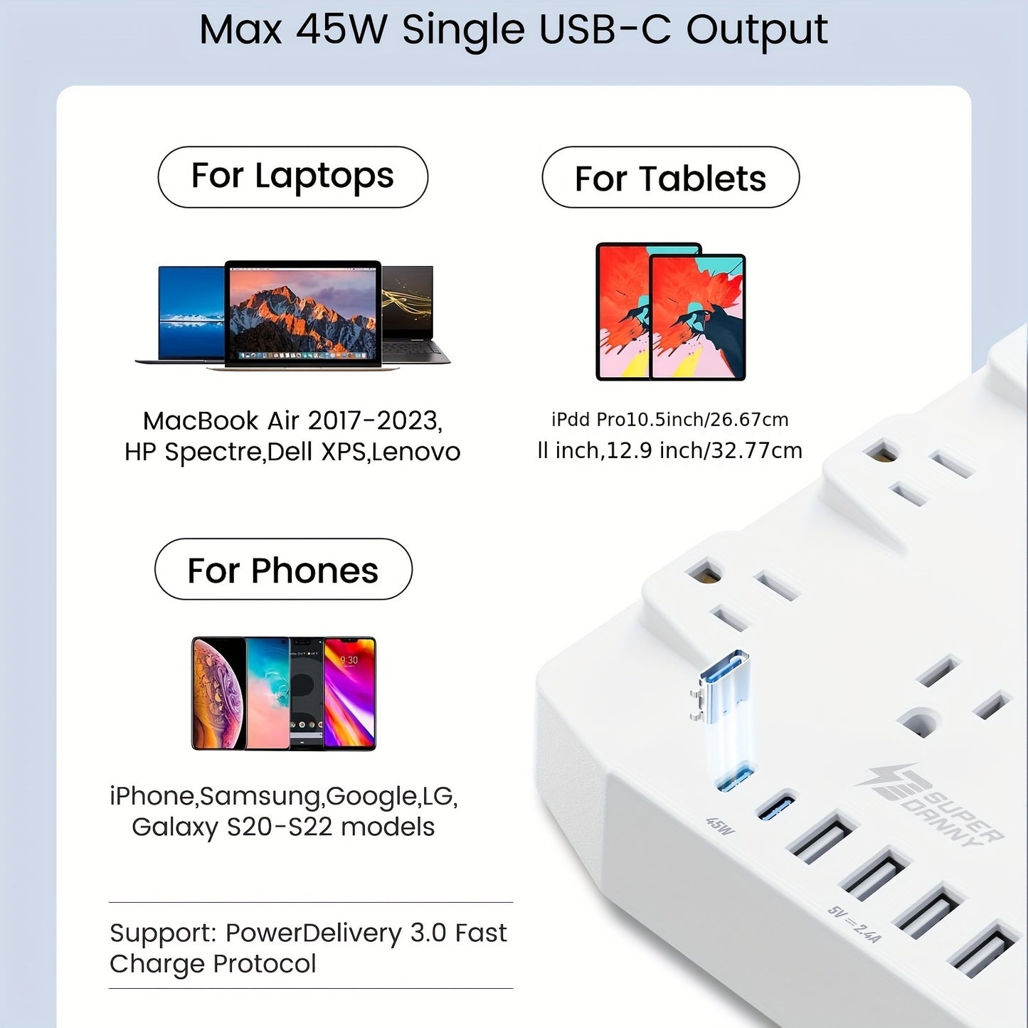 Power Strip Surge Protector