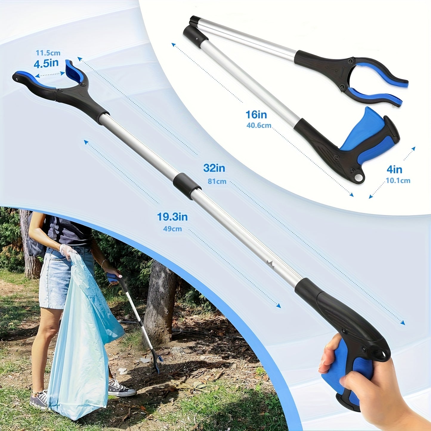 31" Handy Trash Claw Grabber