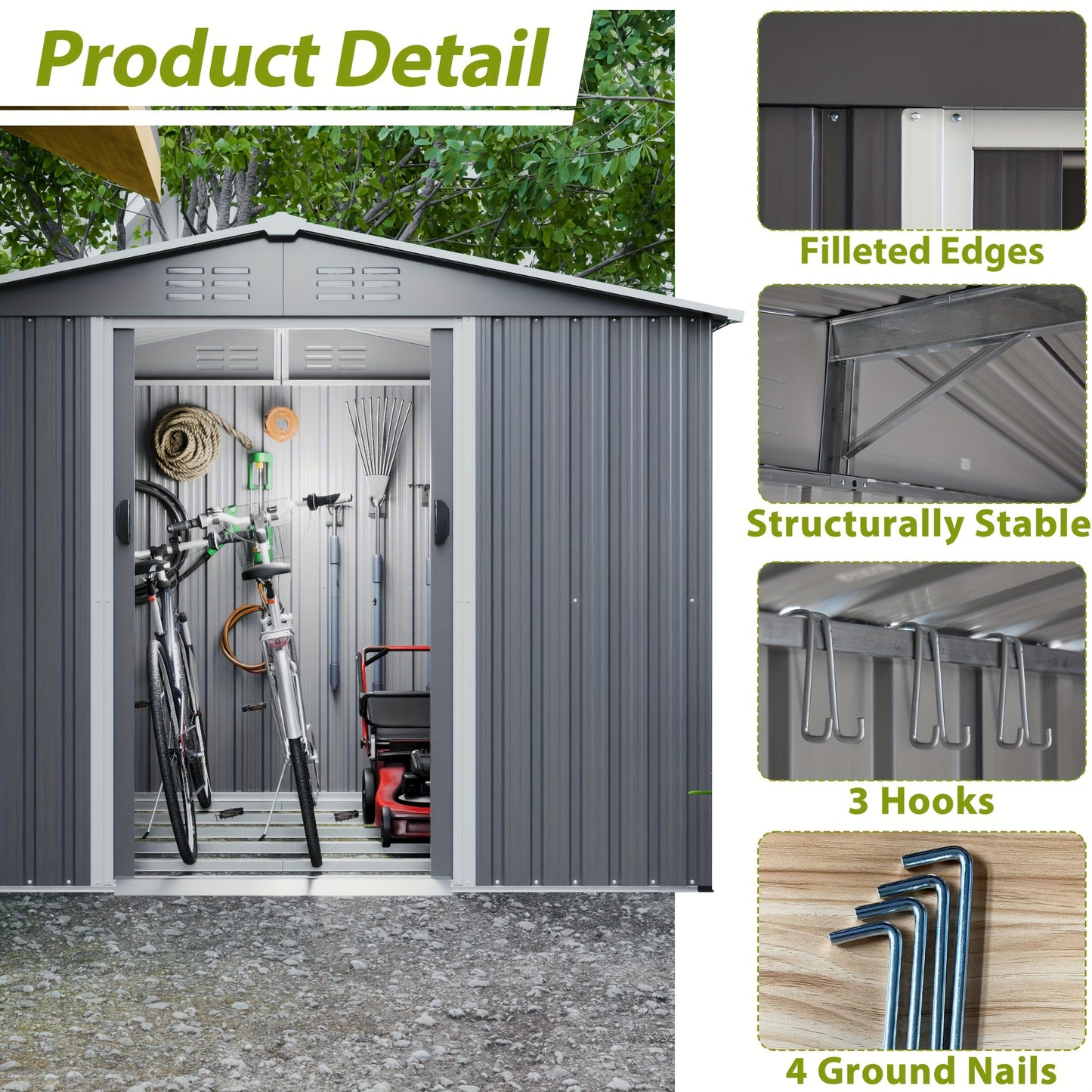 Outdoor Tool Storage Shed