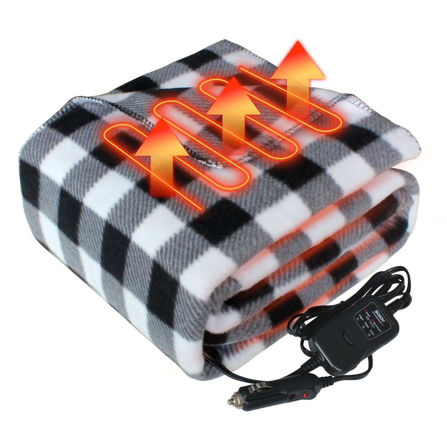 Electric Car Blanket with Auto-Off