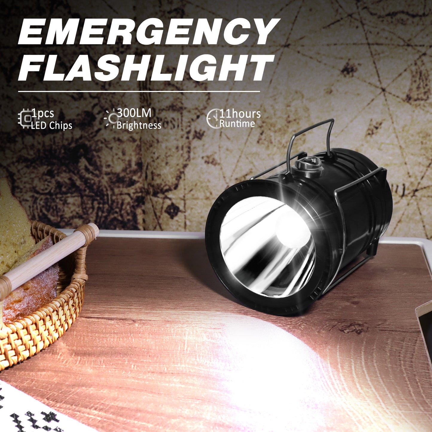 4-Pack Solar Camping Lantern