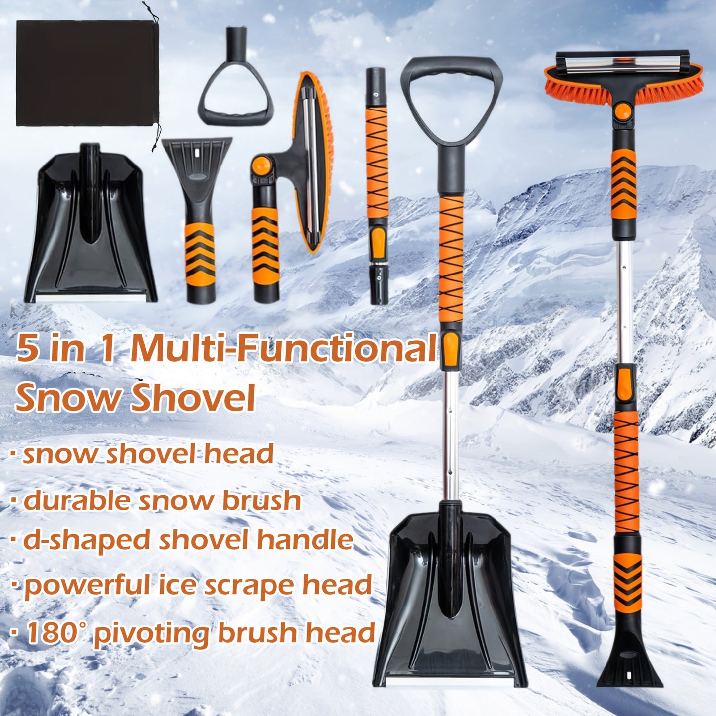 Ice Scraper & Snow Brush Set