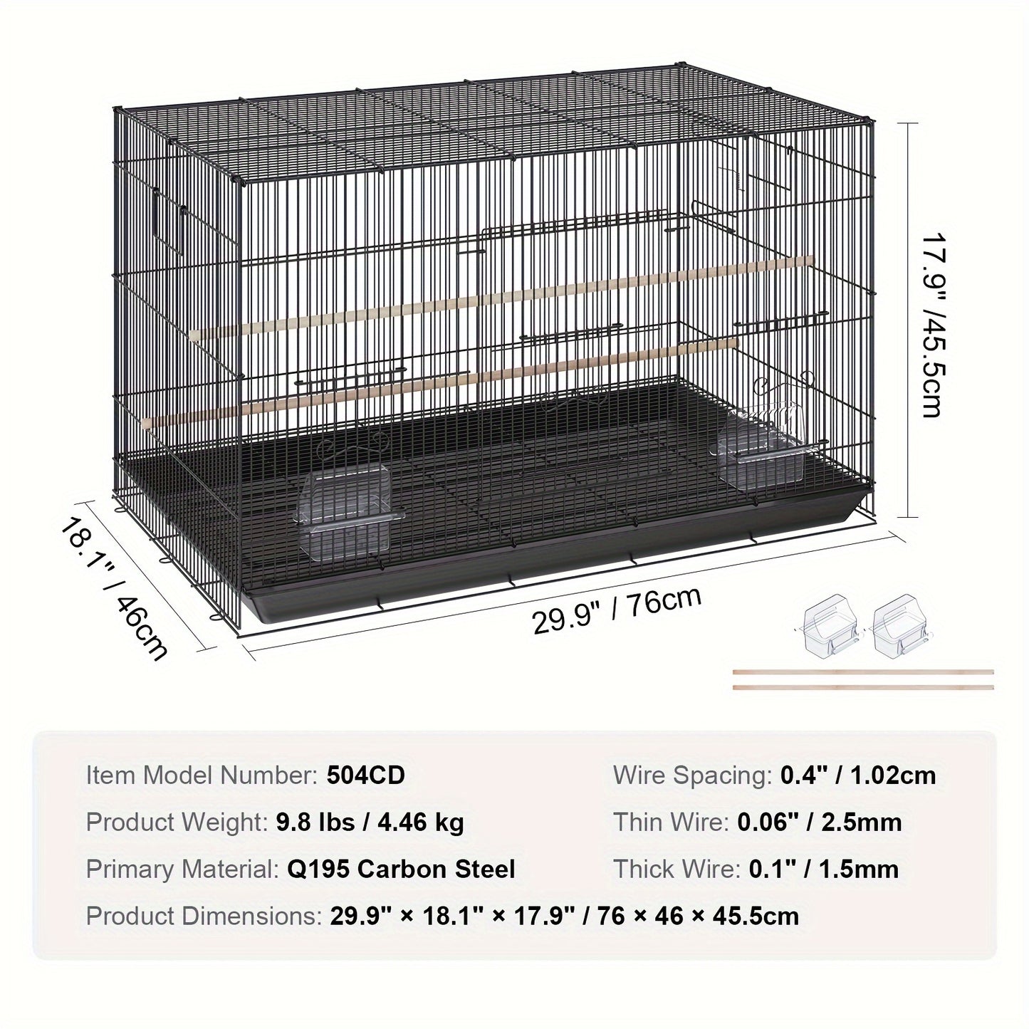 Stackable Flight Bird Cage