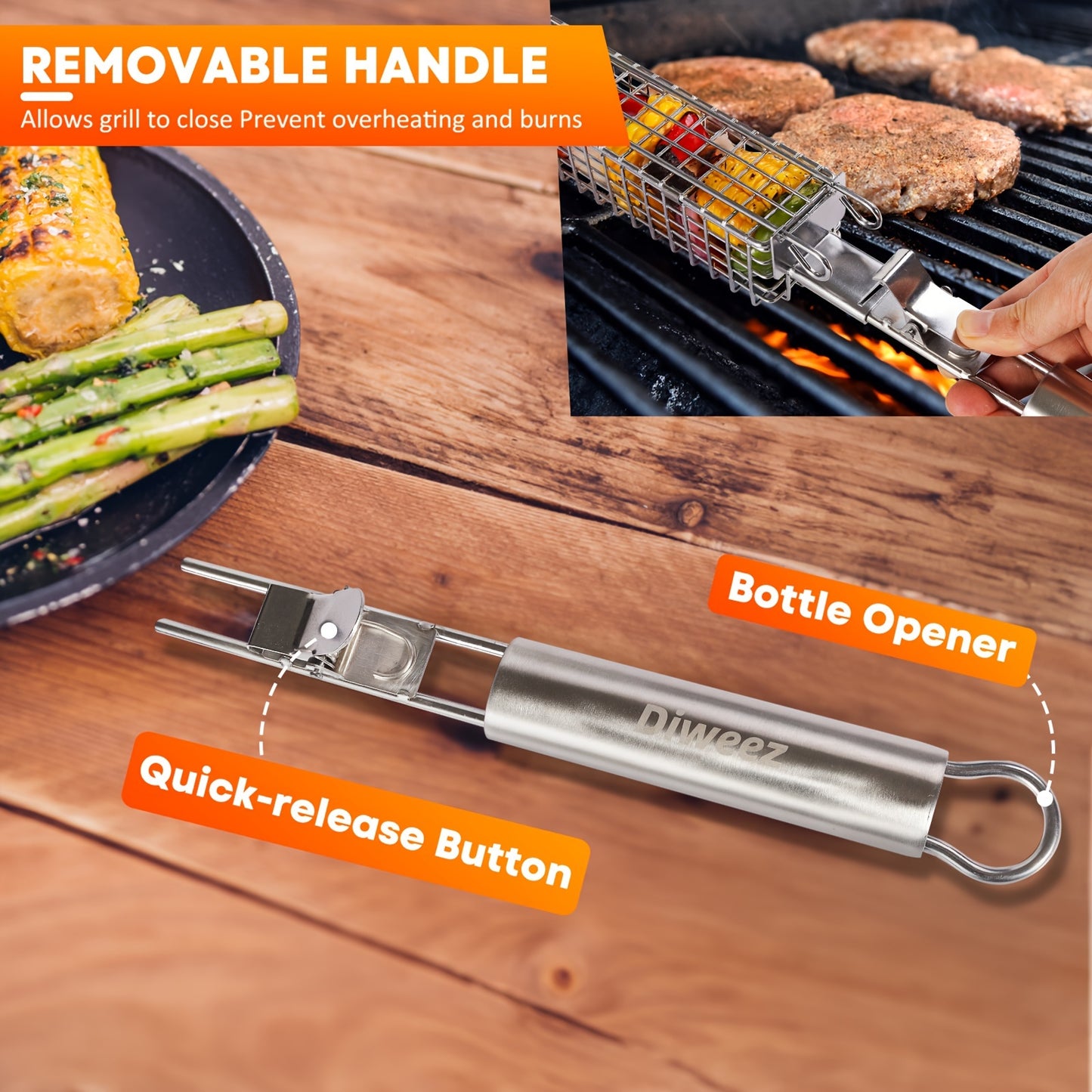 Stainless Steel Grill Basket Set