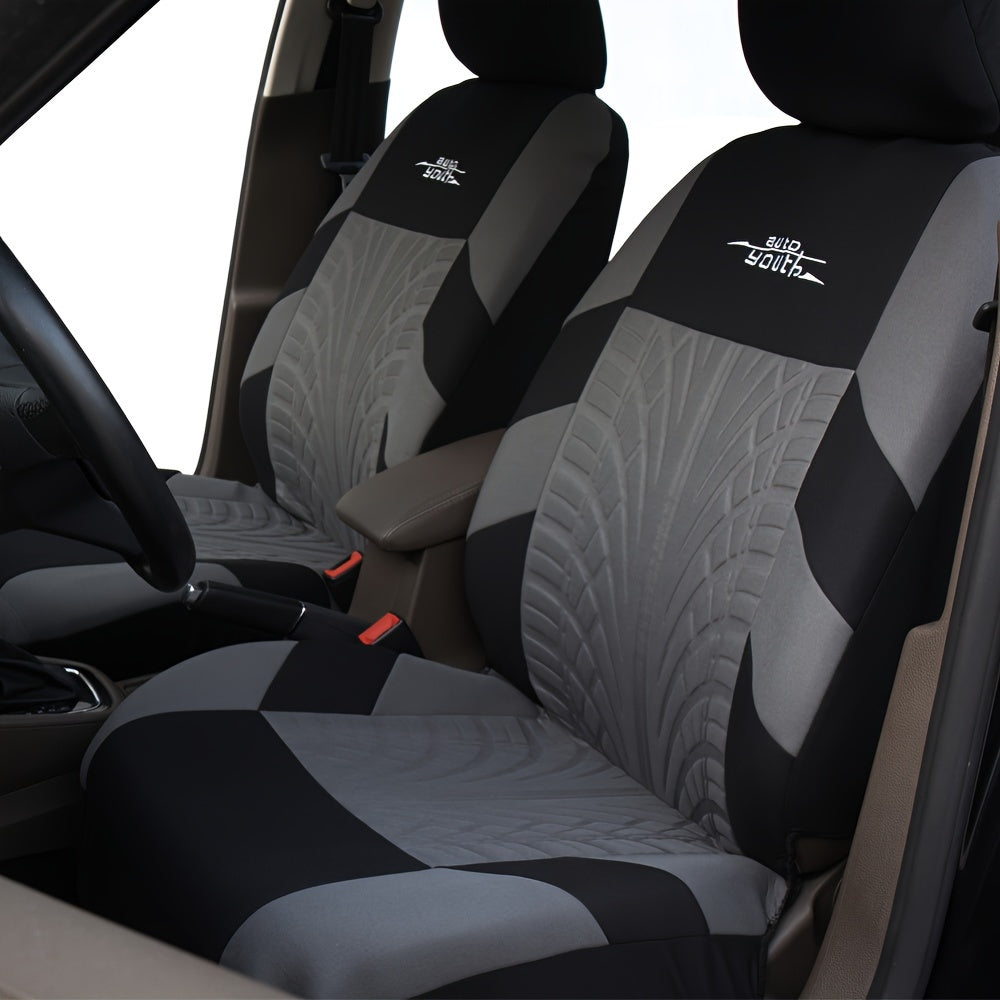 Tire Track Car Seat Covers