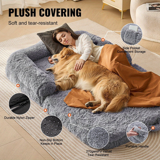 Human Size Dog Bed, 72x48x10in