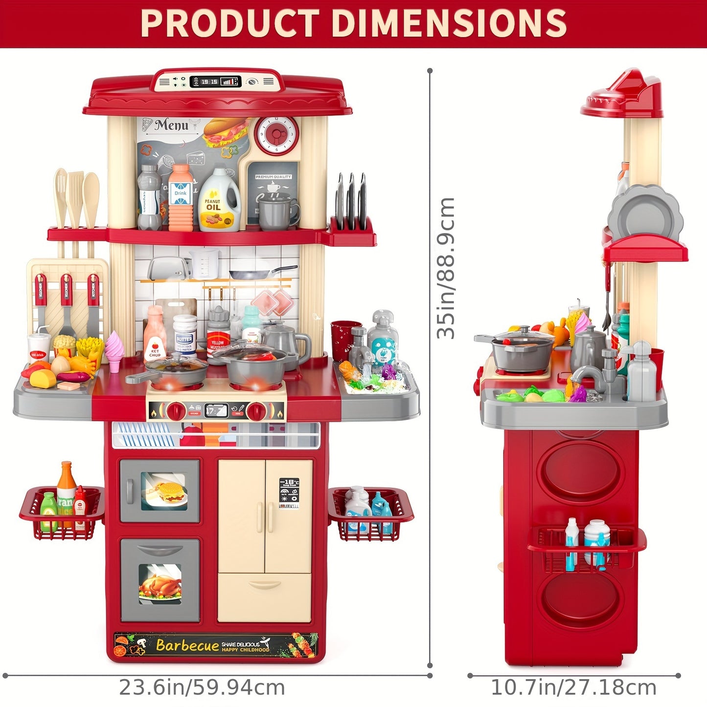 Kids Play Kitchen Set