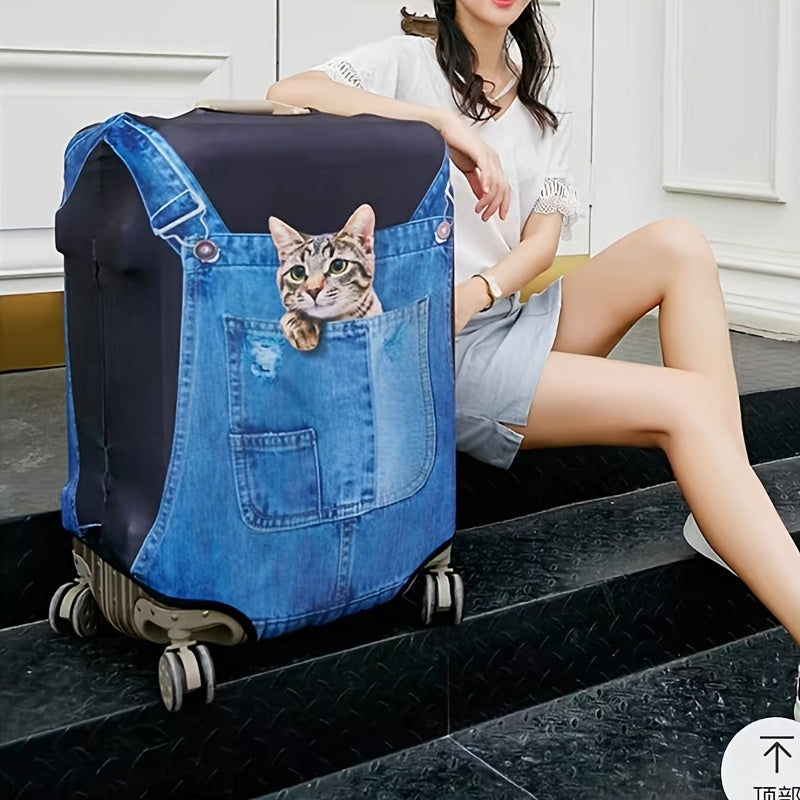 Cat Cartoon Luggage Cover