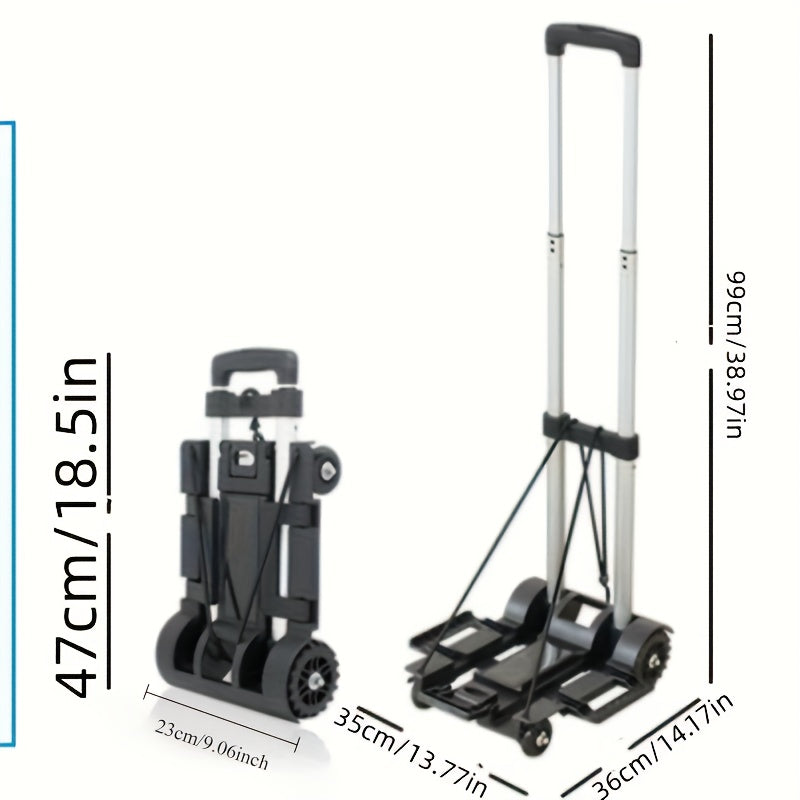 Compact Folding Luggage Cart