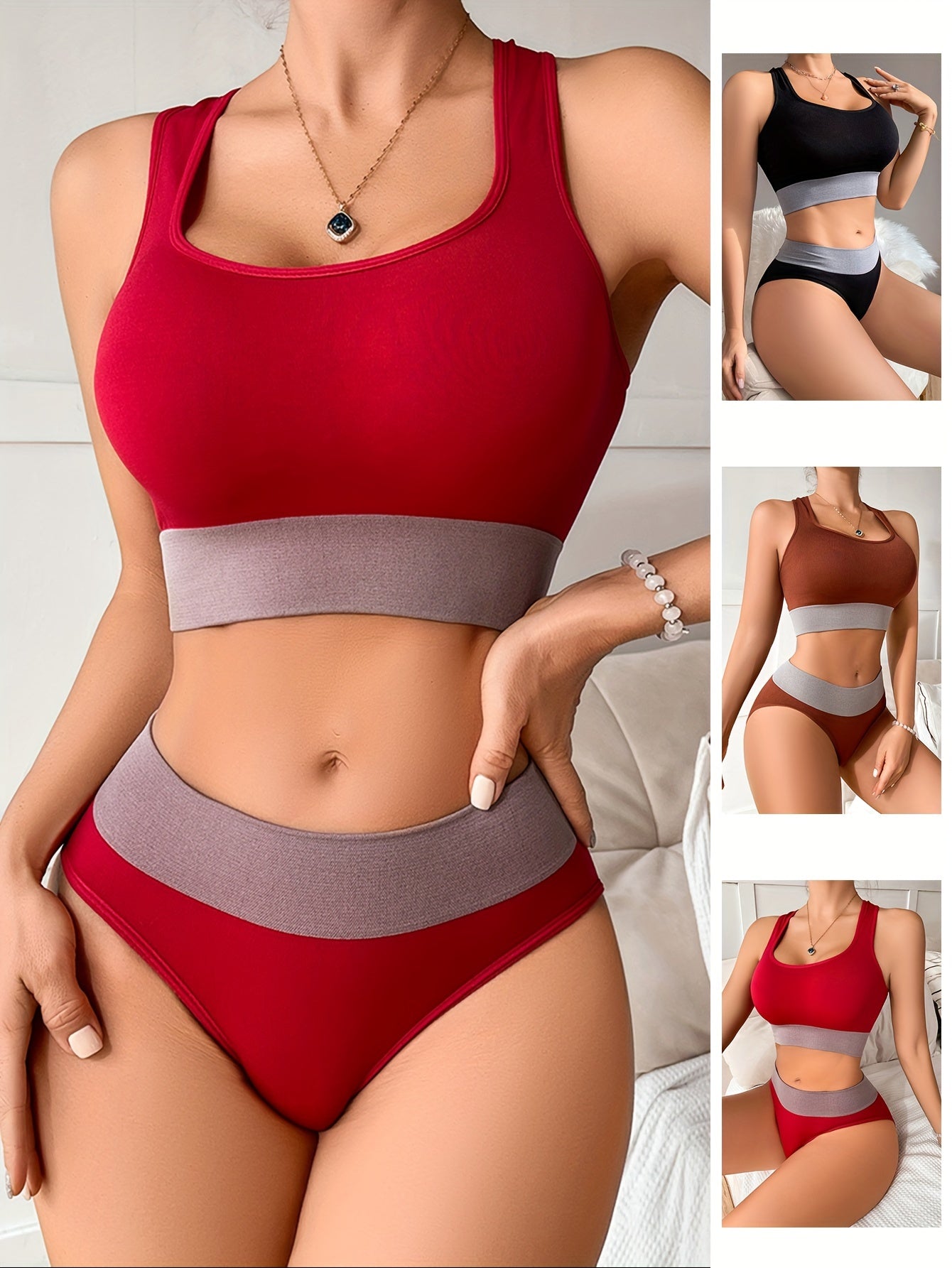 Racer Back Tank Bra& Panties