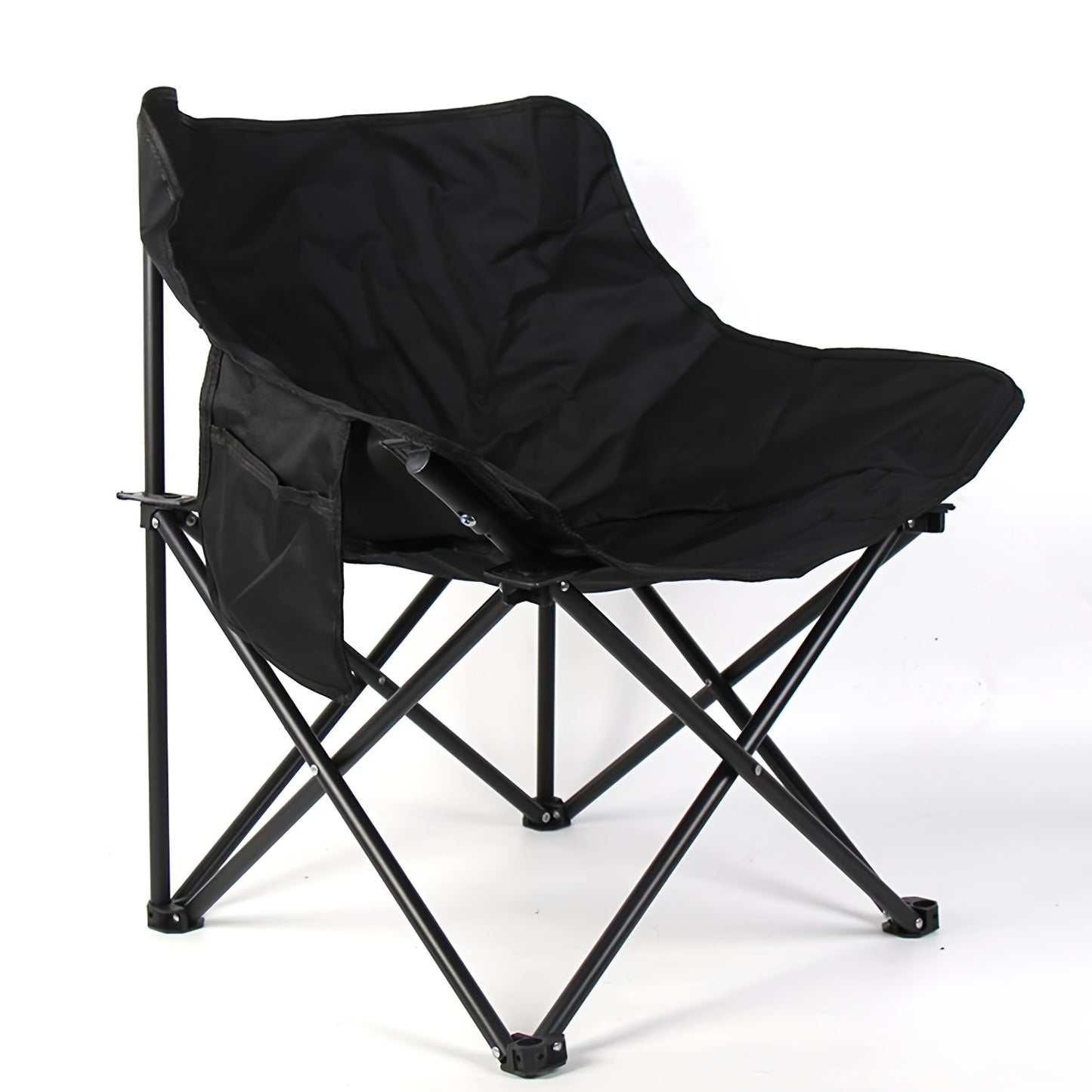 Black Camping Chair & Table