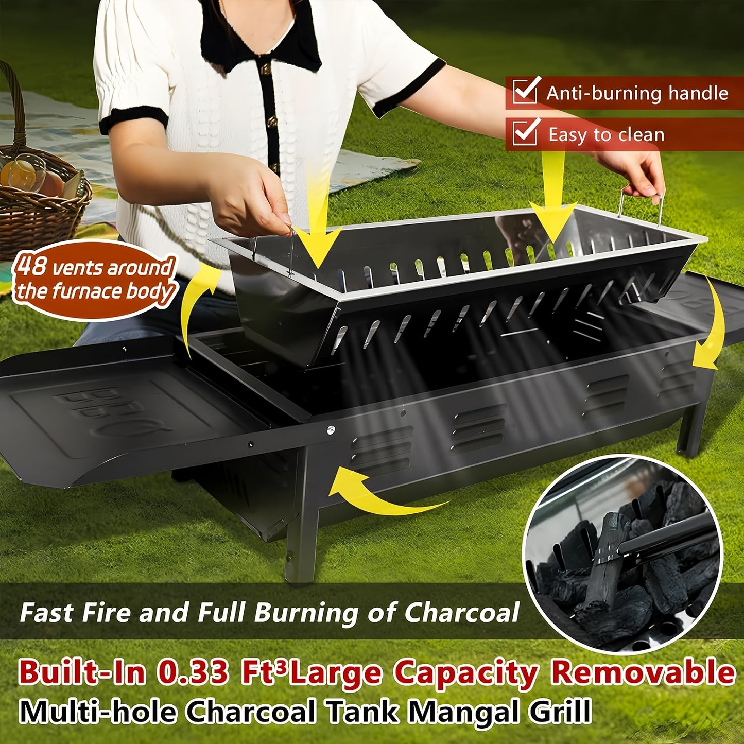 Portable BBQ Grill Master