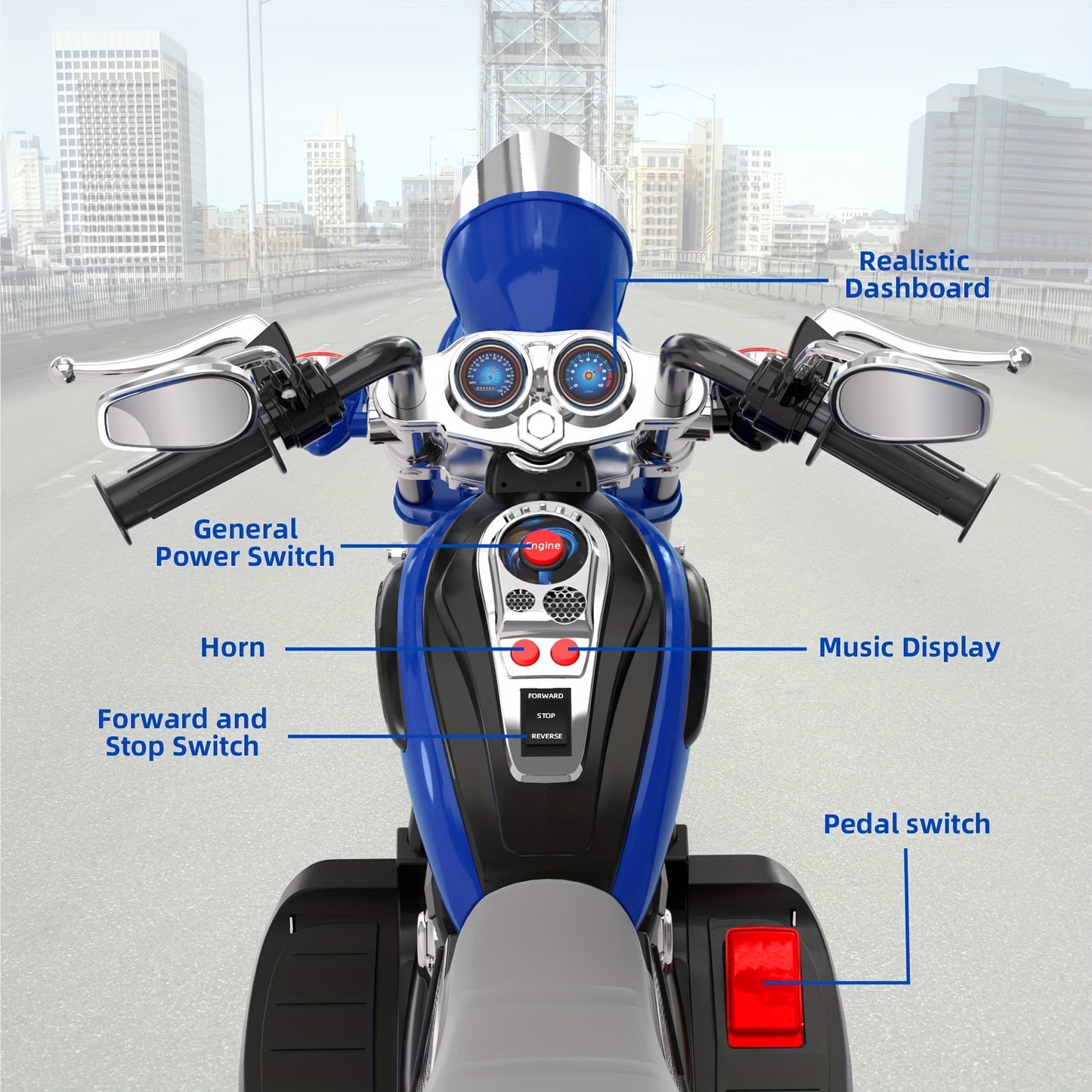 6V Ride On Electric Motorcycle