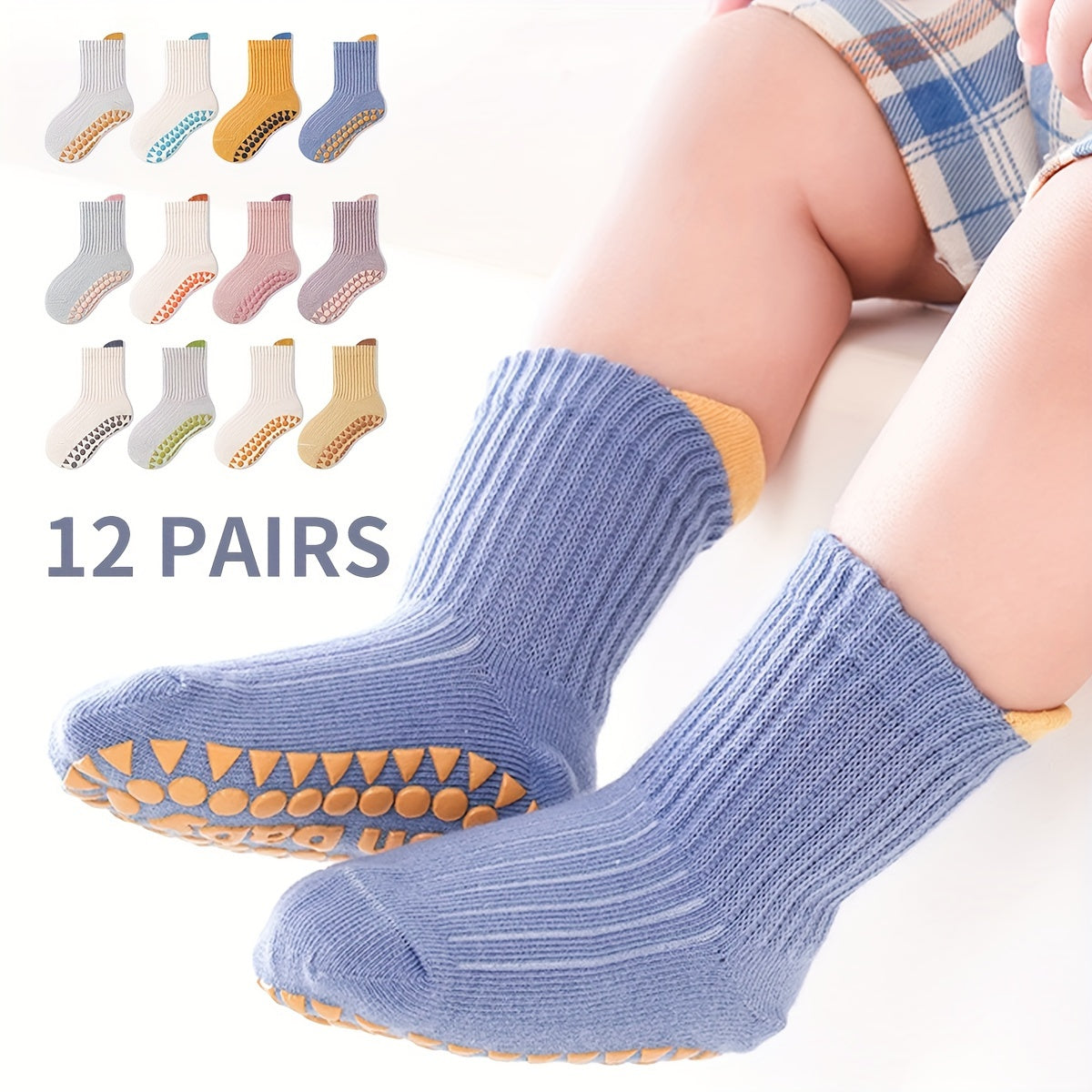Boys Girls Simple Crew Socks