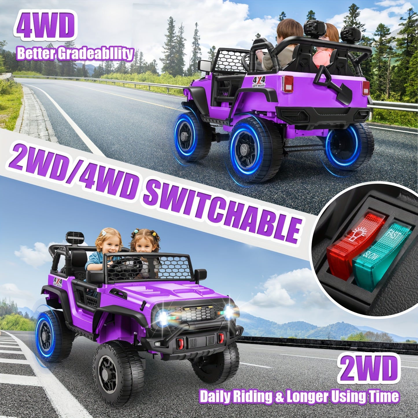 Switchable Ride On Car For Kids