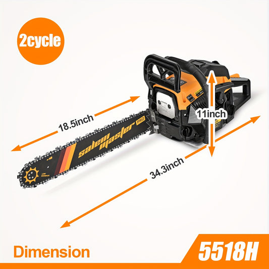 Gas Chainsaw With Dual Throttle