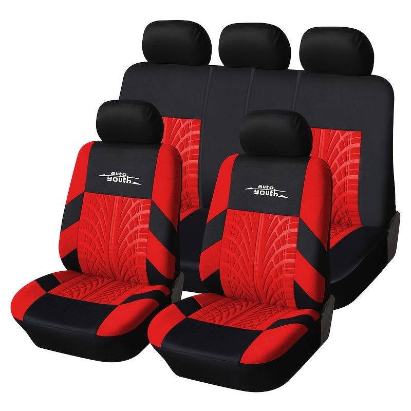 Tire Track Car Seat Covers