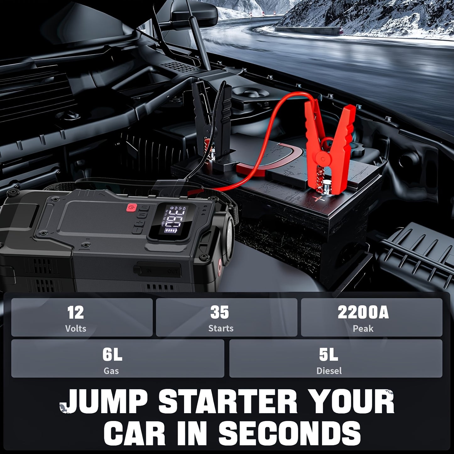 Portable Car Jump Starter