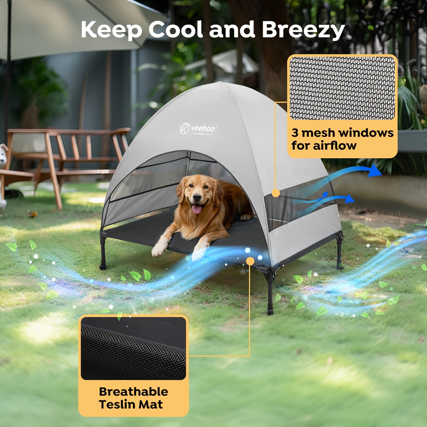 Outdoor Canopy Dog Bed