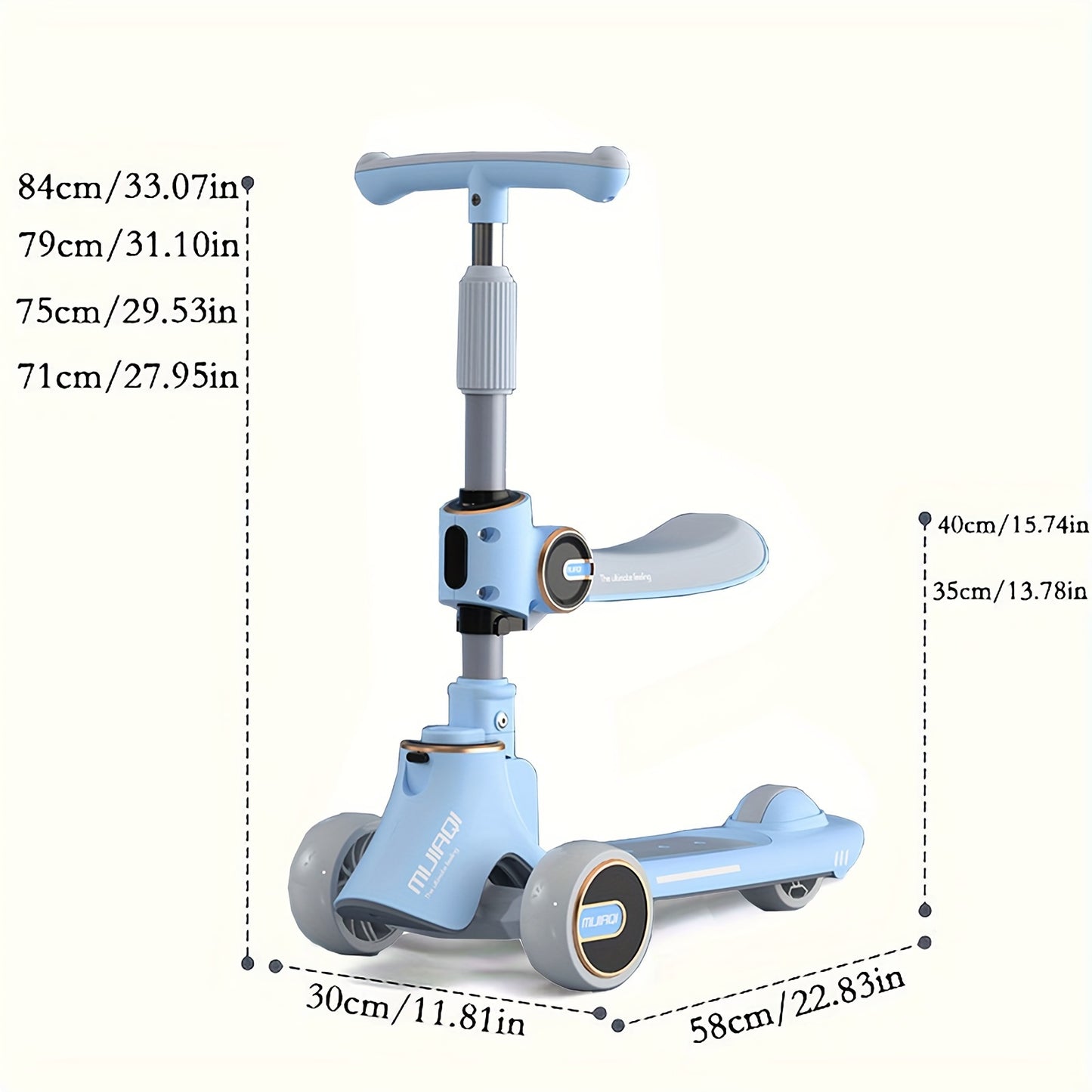 Three-in-one, Sit-stand Scooter