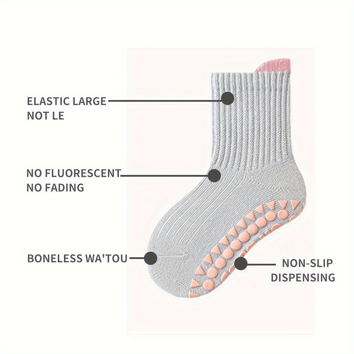 Boys Girls Simple Crew Socks