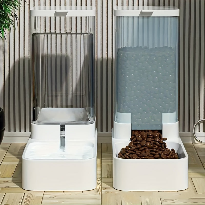 Cat Feeder and Water Dispenser Set