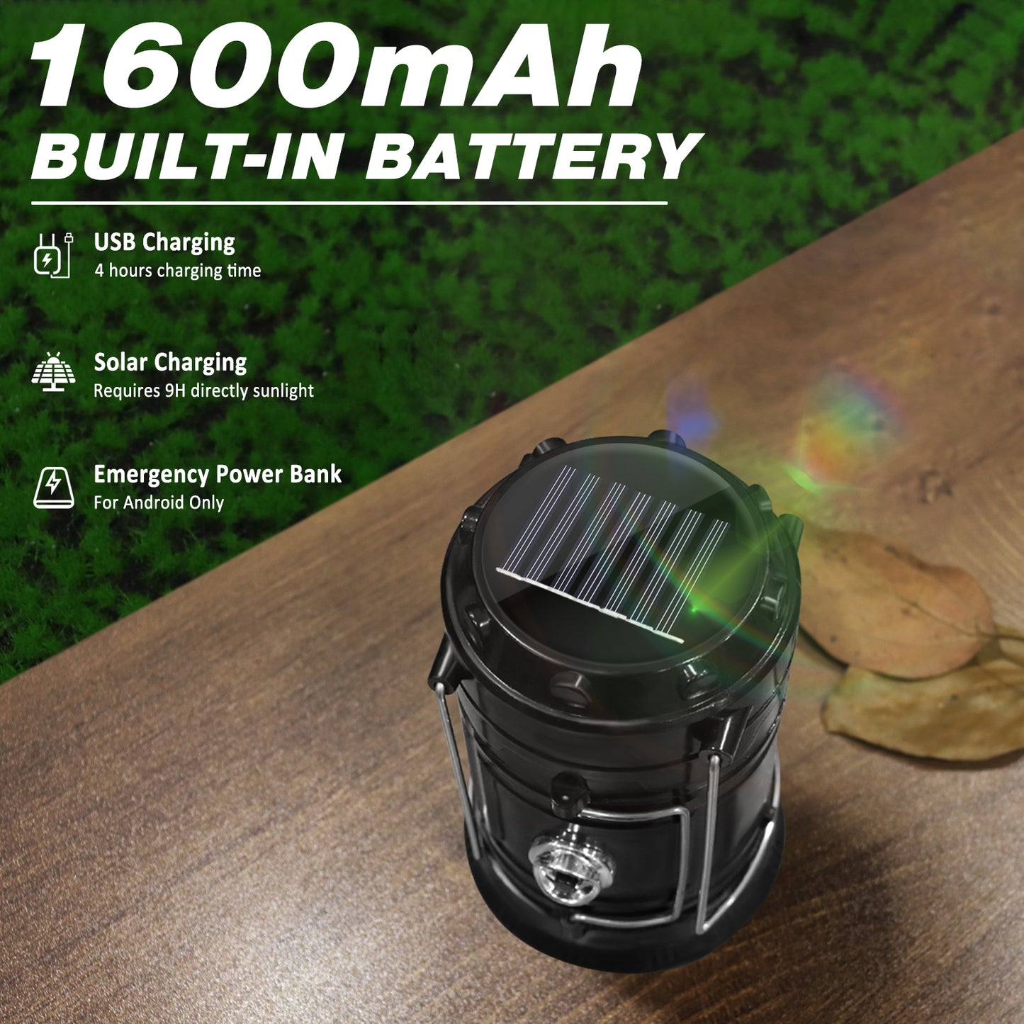 4-Pack Solar Camping Lantern