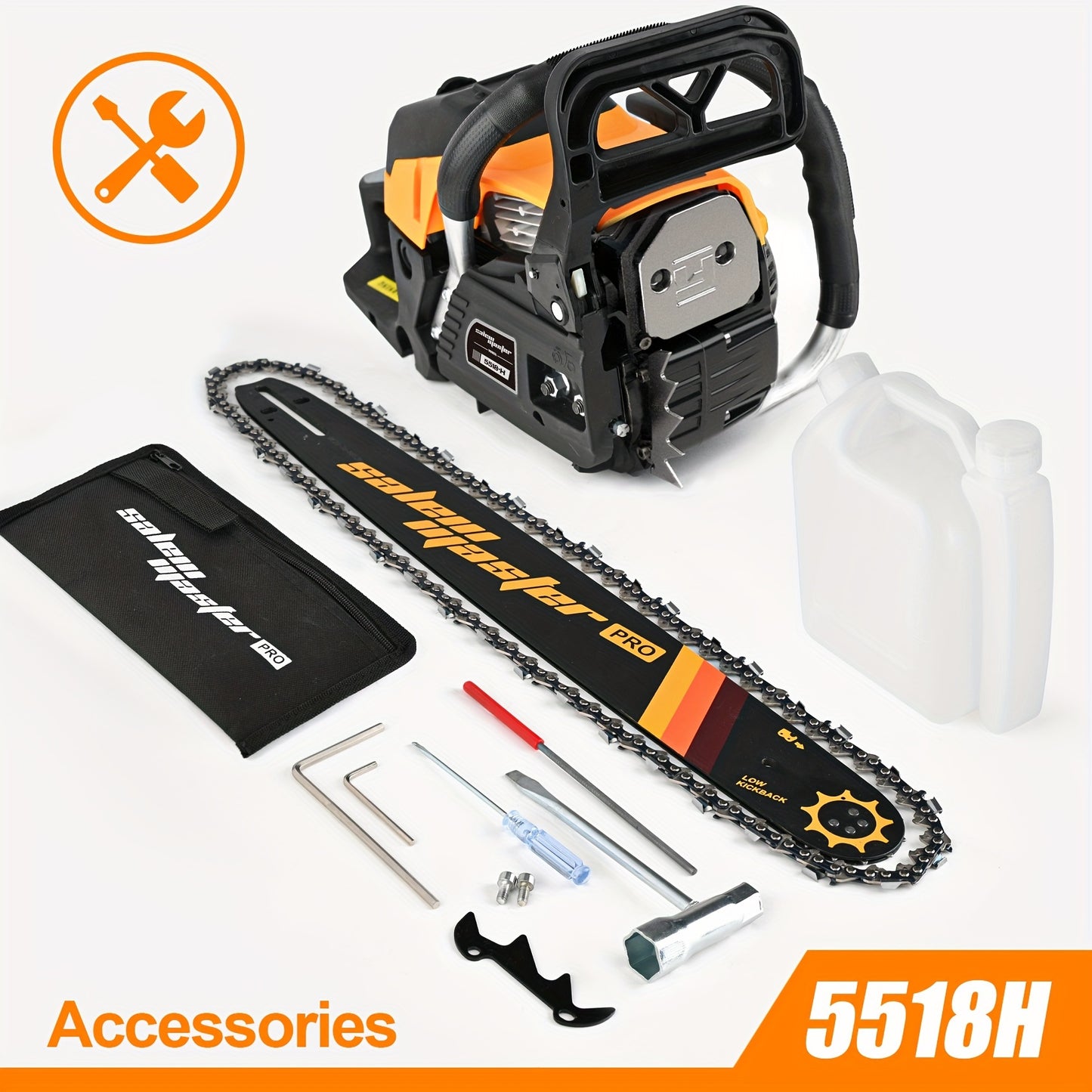 Gas Chainsaw With Dual Throttle