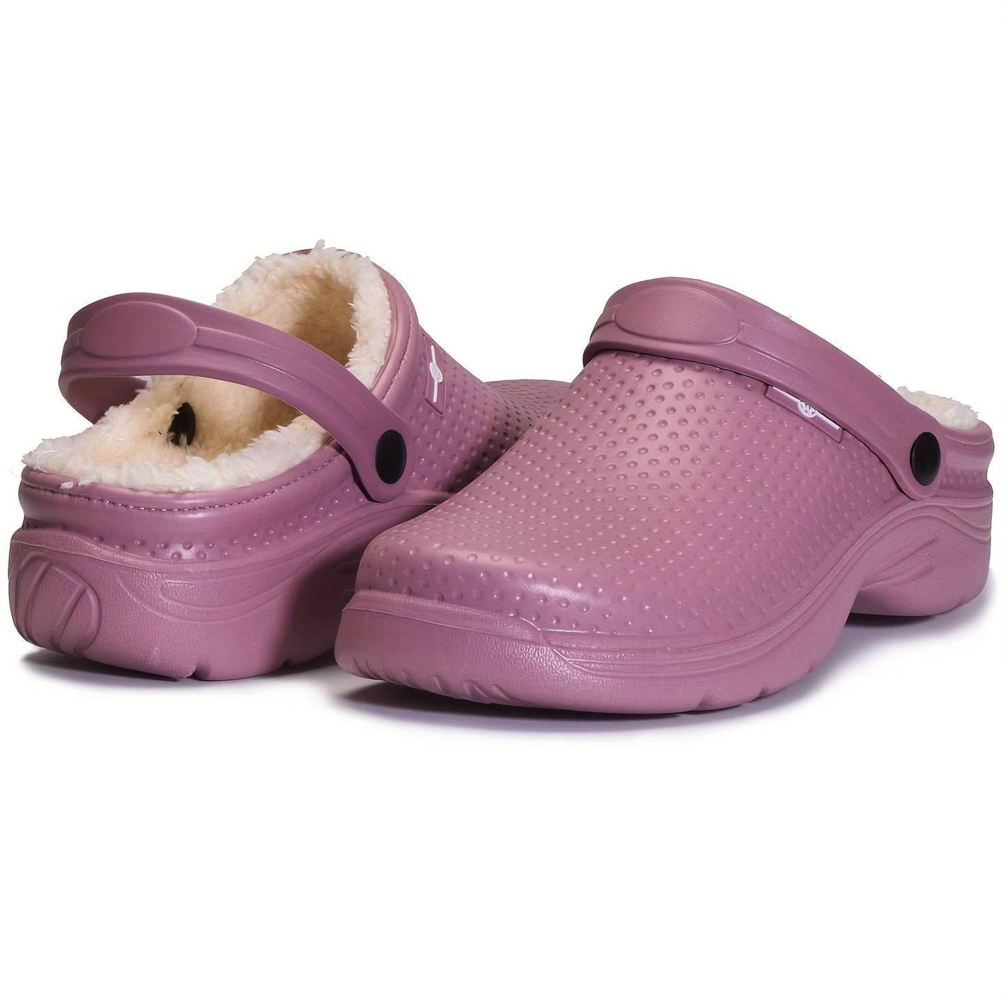 Lined Garden Shoes With Outer Fur