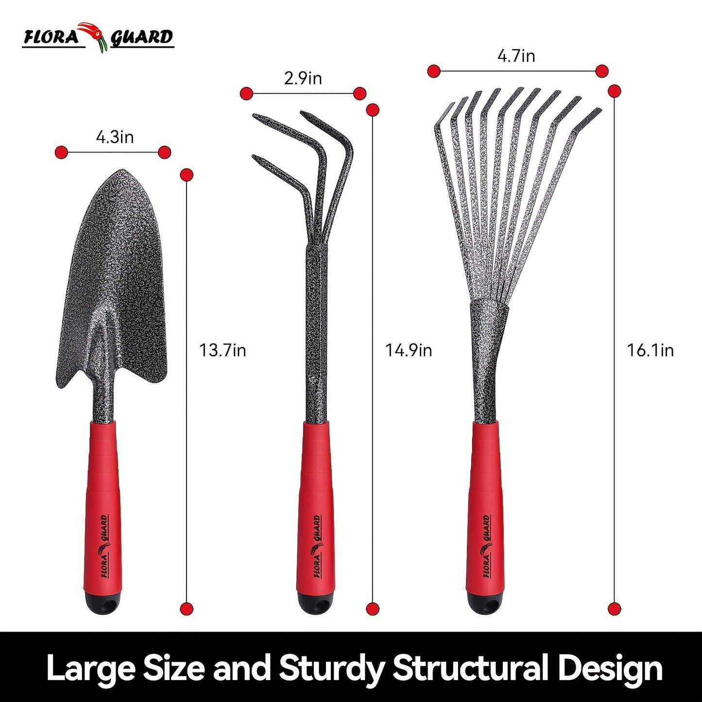 Heavy Duty Garden Tools Set