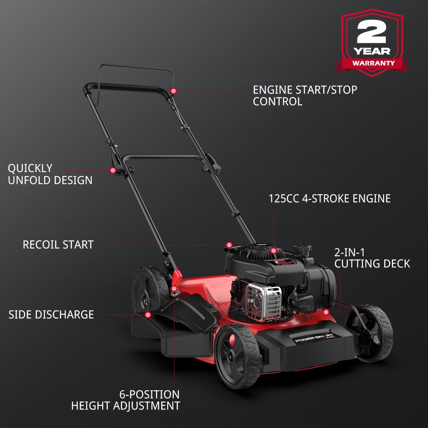 21-Inch Gas Lawn Mower