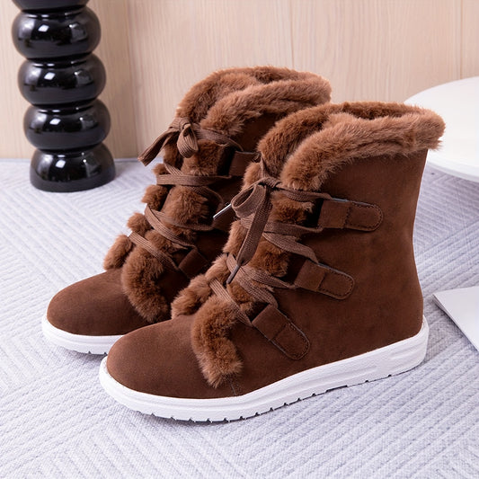 1pr Winter Women'S Snow Boots