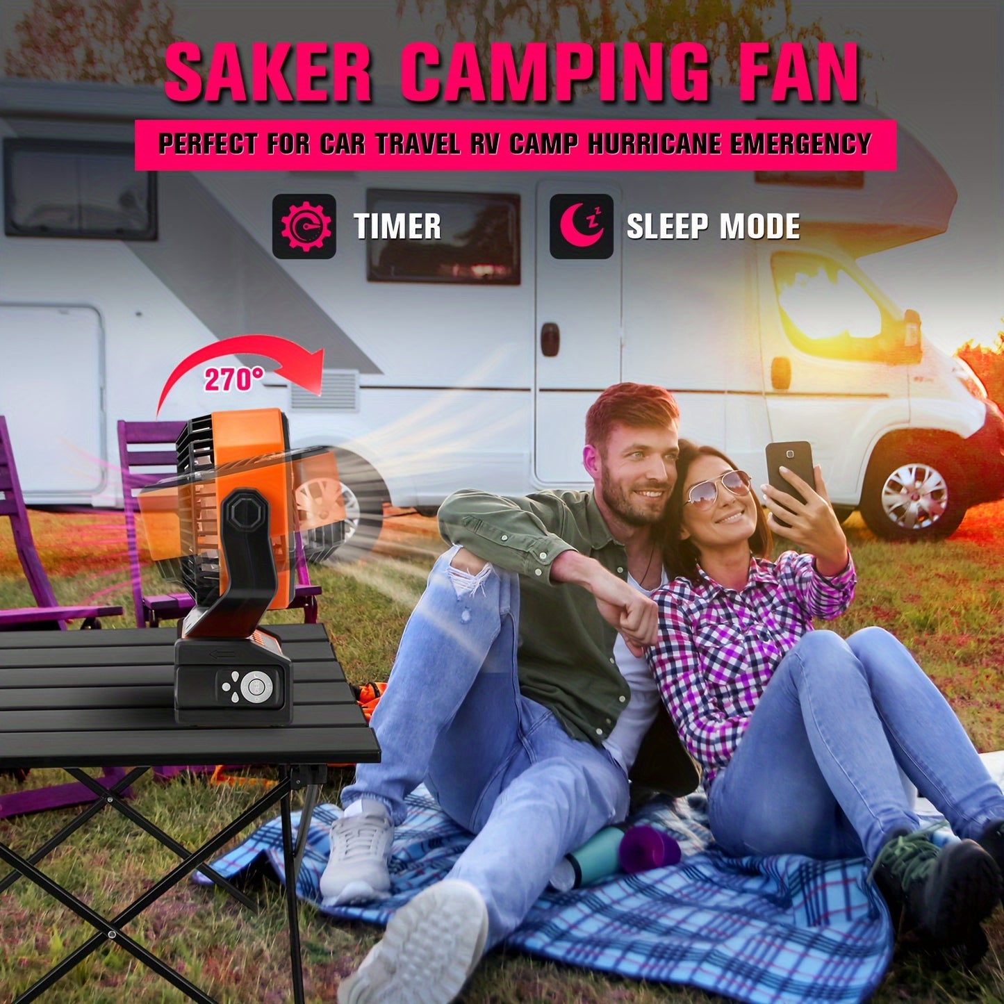 Rechargeable Camping Fan