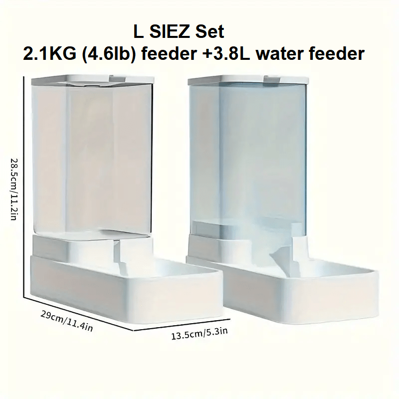 Cat Feeder and Water Dispenser Set